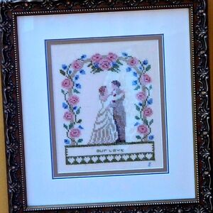 16x20 "OUR LOVE" UNDER THE CHUPPAH JEWISH WEDDING PROFESIONAL FRAMED &MATTED...